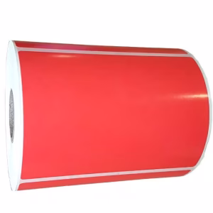 Etichetta 100x73 mm Polipropilene ROSSO adesiva in rotolo da 500 pz