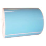 Etichetta 100x73 mm Polipropilene CELESTE adesiva in rotolo da 500 pz