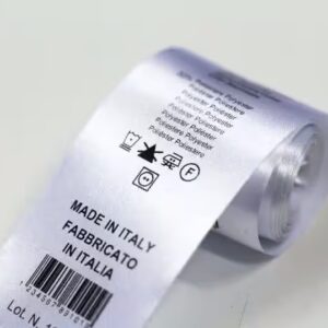 Nastro RASO 30mm 100Mt per stampa etichette composizioni e taglie per capi abbigliamento