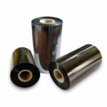 Ribbon 110x450 mt CERA nero Ink OUT per trasferimento termico alta qualità