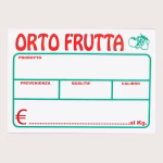 Segnaprezzi per Ortofrutta mm 140x100 in Pvc cancellabili
