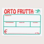 Segnaprezzi per Ortofrutta mm 140x100 in Pvc cancellabili