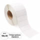 Rotolo etichette 90x35 mm PPL polipropilene bianco stampabili a trasferimento termico
