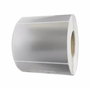 Etichette 100x100 mm POLIESTERE ARGENTO stampabili a trasferimento termico in rotolo 250 pz