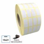 Etichette adesive mm 10x21 Vellum 4 piste in rotolo stampabile a trasferimento termico