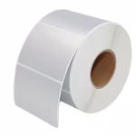 Etichette 38x23 mm POLIESTERE ARGENTO in rotolo stampabili a trasferimento termico