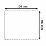 Cartellino 100x100 mm in CARTONCINO VELLUM a rotolo per frontalini e segnacolli