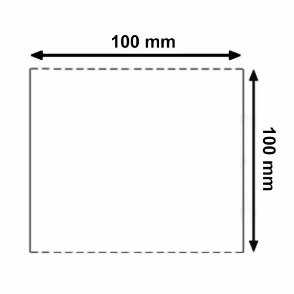 Cartellino 100x100 mm in CARTONCINO VELLUM a rotolo per frontalini e segnacolli