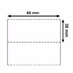 Cartellino 60x38 mm in Cartoncino Vellum a rotolo per frontalini e segnacolli