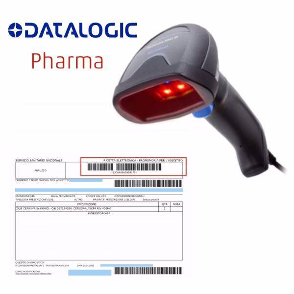 Lettore ottico Quickscan QW2500 2D di codici a barre per FARMACIA