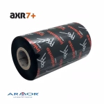Ribbon 110x300 Mt RESINA AXR7+ INKANTO nero per stampa a trasferimento termico