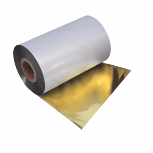 Ribbon mm 80x200 mt colore oro tipo resina per stampa trasferimento termico