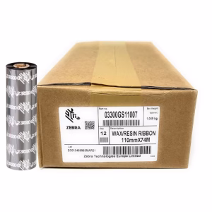 Ribbon Zebra 110x74 mt CERA 2300 per trasferimento termico scatola 12 pz