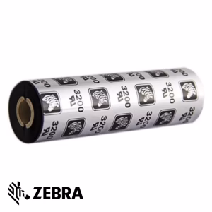 Ribbon Zebra 110x74 Mt CERA RESINA NERO per stampa a trasferimento termico